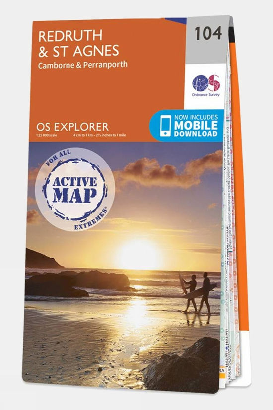 Active Explorer Map 104 Redruth and St Agnes