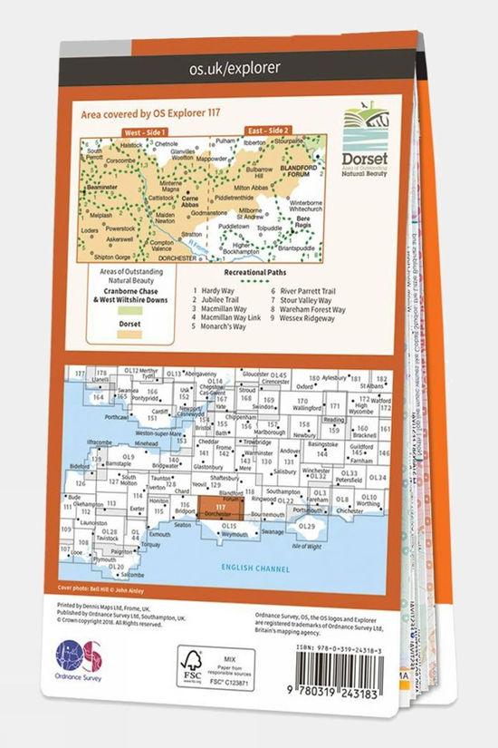 Active Explorer Map 117 Cerne Abbas And Bere Regis