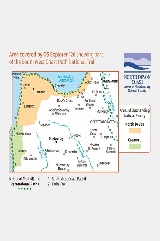 Active Explorer Map 126 Clovelly And Hartland