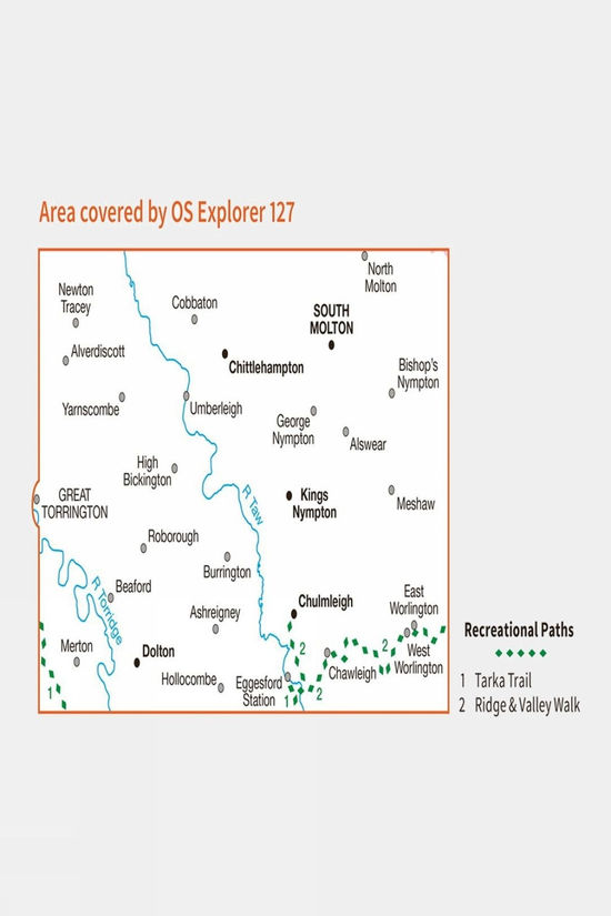 Active Explorer Map 127 South Molton And Chulmleigh