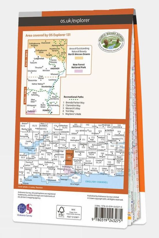 Active Explorer Map 131 Romsey Andover And Test Valley