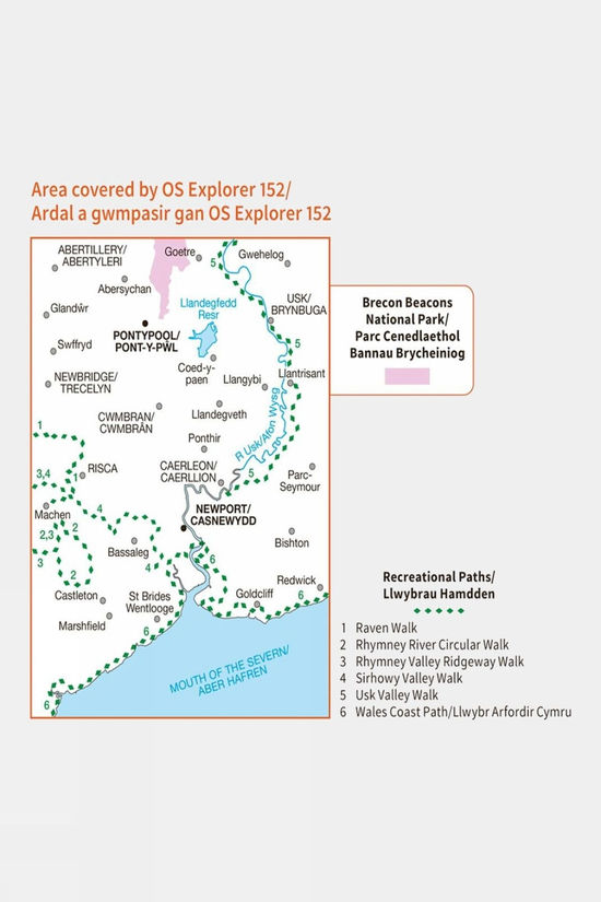 Active Explorer Map 152 Newport And Pontypool