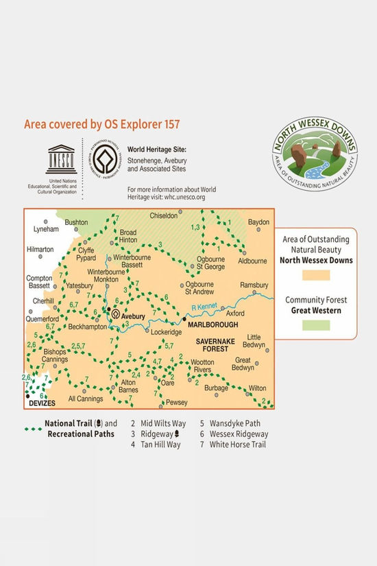 Active Explorer Map 157 Marlborough And Savernake Forest