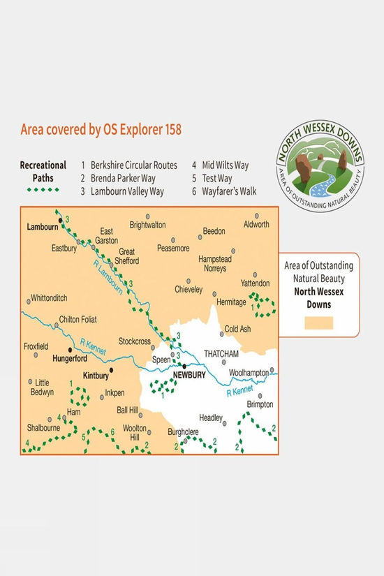 Active Explorer Map 158 Newbury And Hungerford