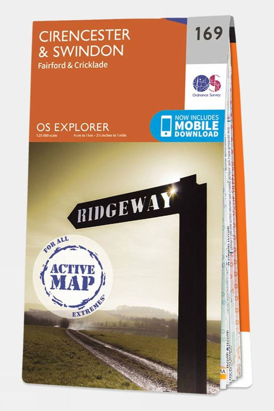 Active Explorer Map 169 Cirencester and Swindon