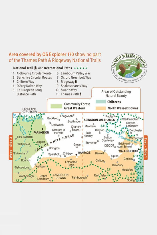 Active Explorer Map 170 Vale Of White Horse