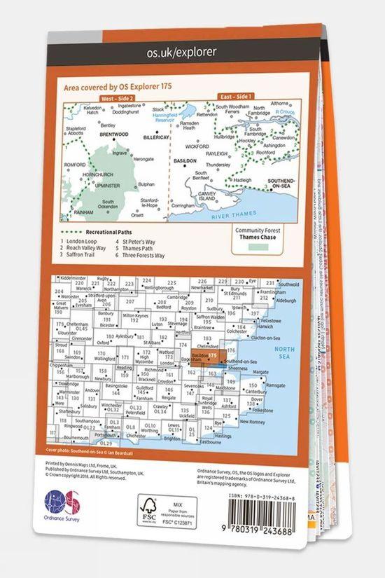 Active Explorer Map 175 Southend-on-Sea And Basildon