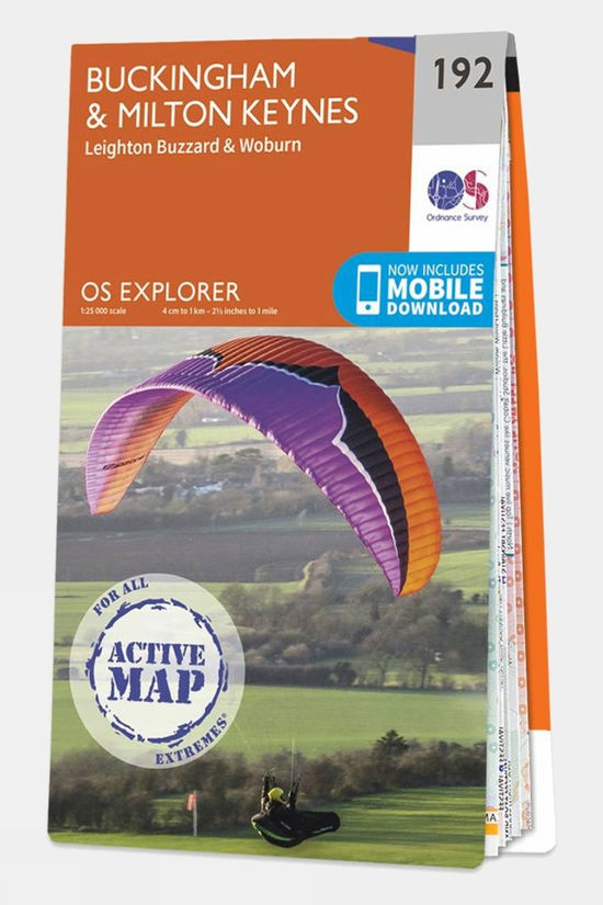 Active Explorer Map 192 Buckingham and Milton Keynes