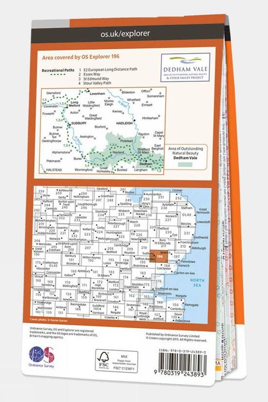 Active Explorer Map 196 Sudbury Hadleigh And Dedham Vale