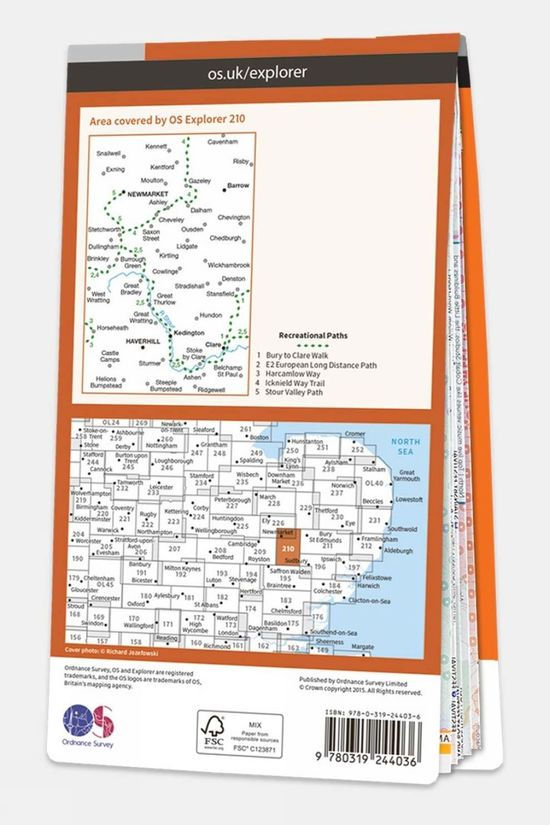 Active Explorer Map 210 Newmarket And Haverhill