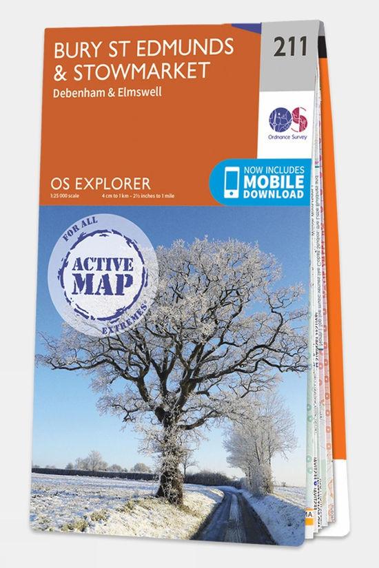Active Explorer Map 211 Bury St Edmunds and Stowmarket