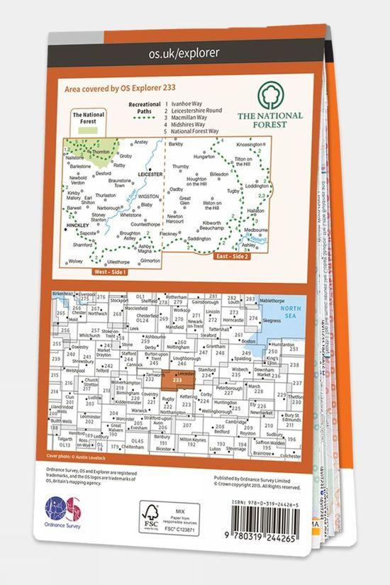 Active Explorer Map 233 Leicester And Hinckley