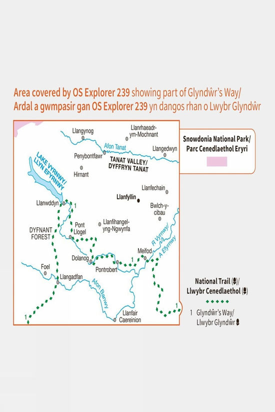 Active Explorer Map 239 Lake Vyrnwy And Llanfyllin