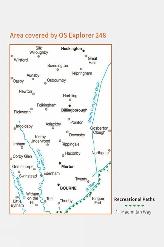 Active Explorer Map 248 Bourne And Heckington