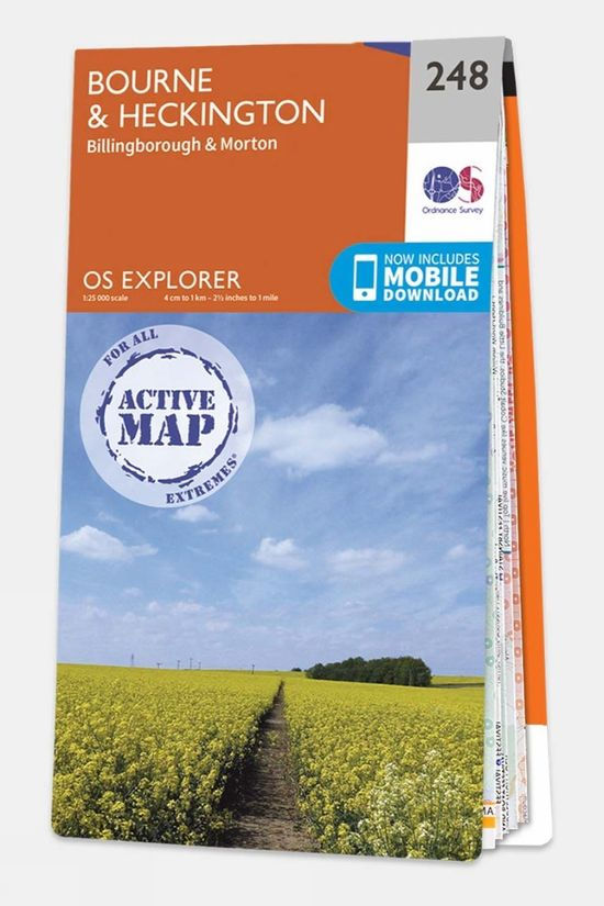 Active Explorer Map 248 Bourne and Heckington