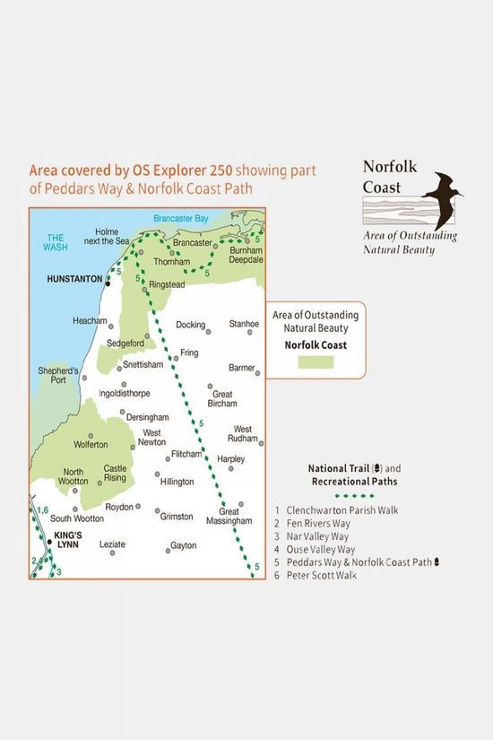 Active Explorer Map 250 Norfolk Coast West