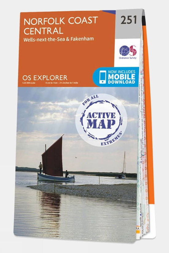 Active Explorer Map 251 Norfolk Coast Central