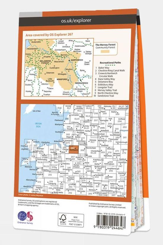 Active Explorer Map 267 Northwich And Delamere Forest