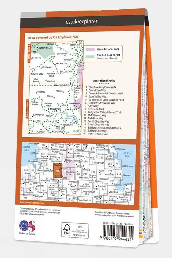 Active Explorer Map 268 Wilmslow Macclesfield And Congleton