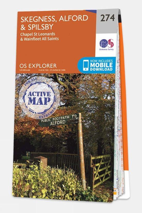 Active Explorer Map 274 Skegness Alford and Spilsby