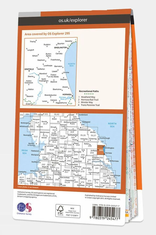 Active Explorer Map 295 Bridlington Driffield And Hornsea