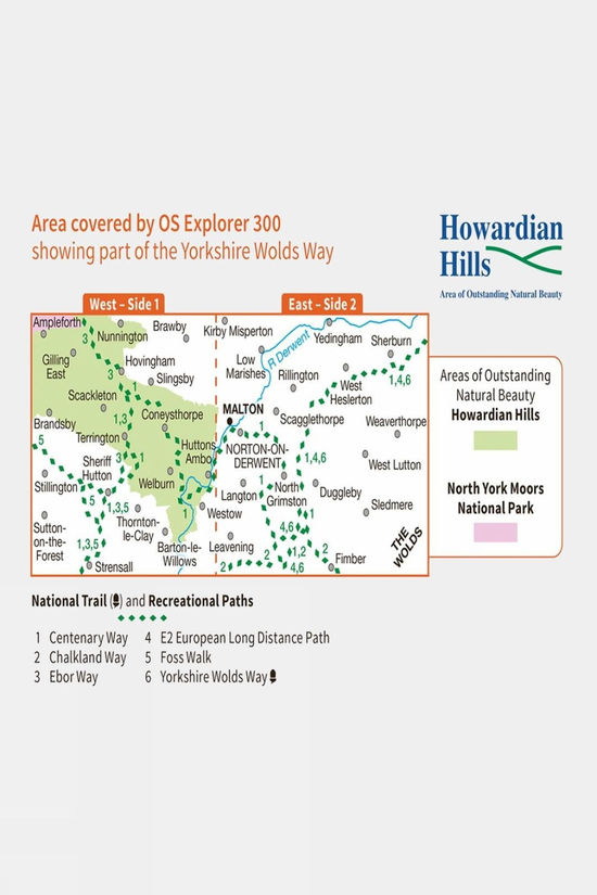 Active Explorer Map 300 Howardian Hills And Malton