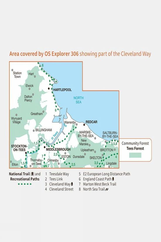 Active Explorer Map 306 Middlesbrough And Hartlepool