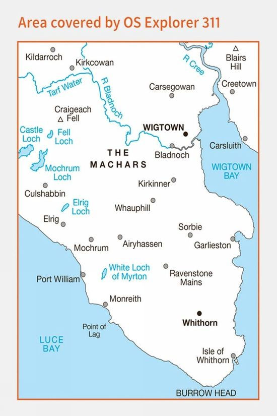 Active Explorer Map 311 Wigtown Whithorn And The Machars