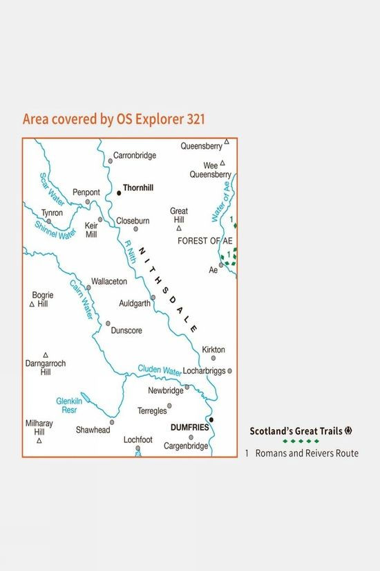 Active Explorer Map 321 Nithsdale And Dumfries