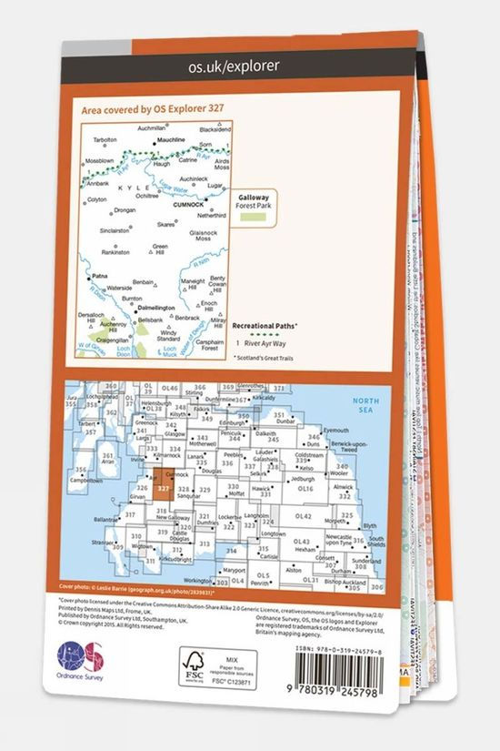 Active Explorer Map 327 Cumnock And Dalmellington