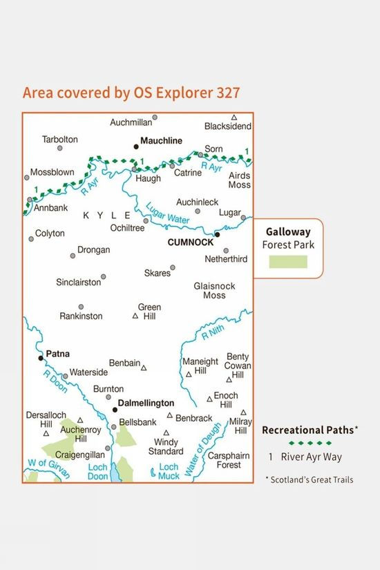 Active Explorer Map 327 Cumnock And Dalmellington