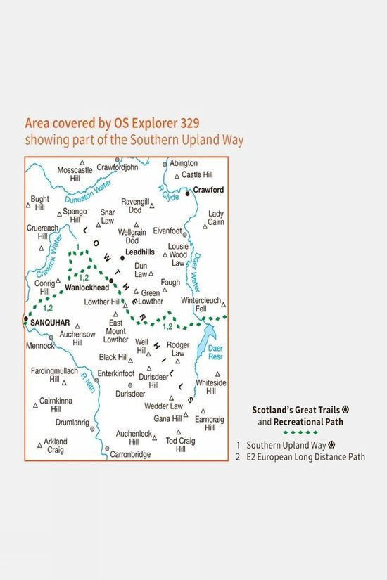 Active Explorer Map 329 Lowther Hills Sanquhar And Leadhills