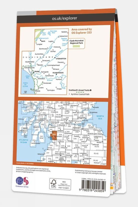 Active Explorer Map 333 Kilmarnock And Irvine
