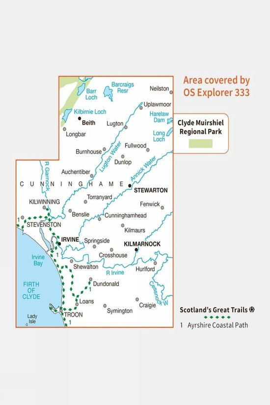 Active Explorer Map 333 Kilmarnock And Irvine