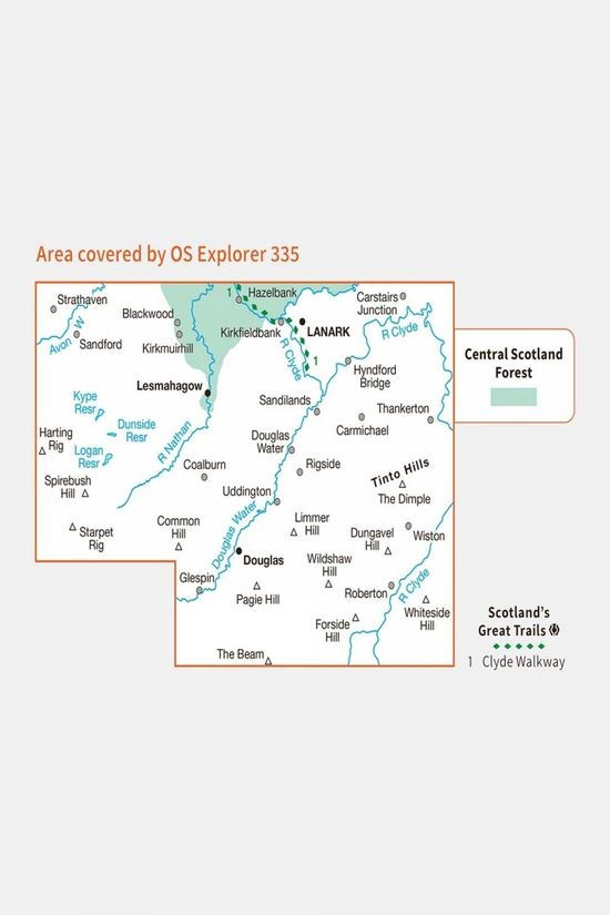 Active Explorer Map 335 Lanark And Tinto Hills