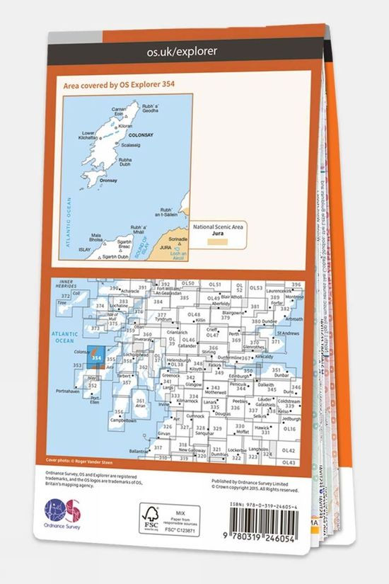 Active Explorer Map 354 Colonsay And Oronsay
