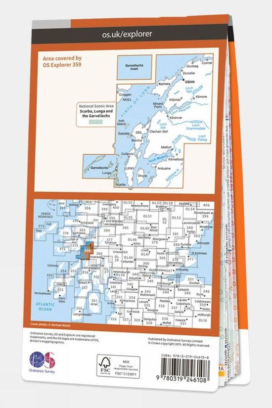 Active Explorer Map 359 Oban Kerrera And Loch Melfort
