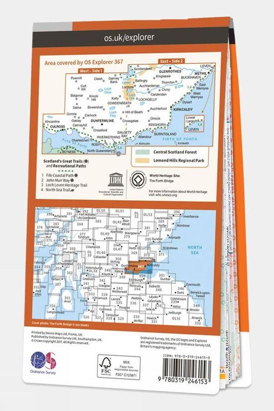 Active Explorer Map 367 Dunfermline Kirkcaldy And Glenrothes South