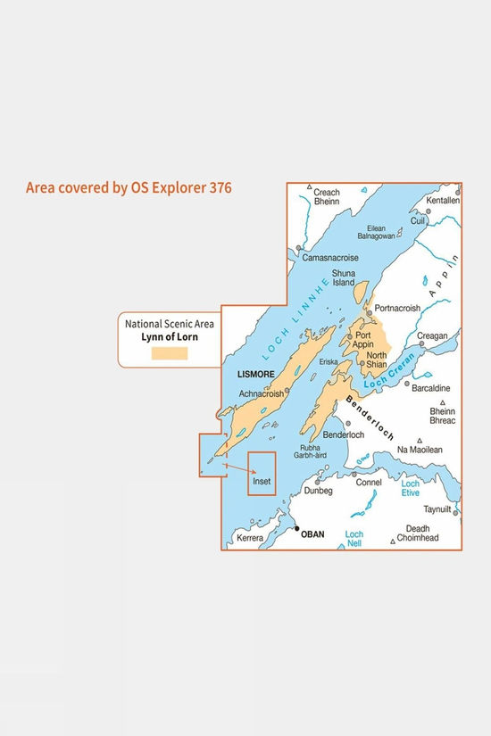 Active Explorer Map 376 Oban And North Lorn