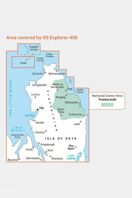 Active Explorer Map 408 Skye - Trotternish And The Storr