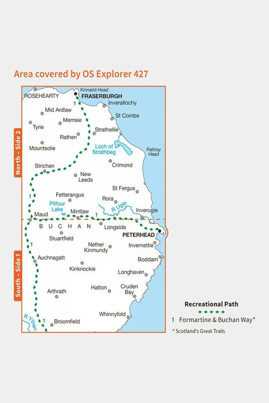 Active Explorer Map 427 Peterhead And Fraserburgh