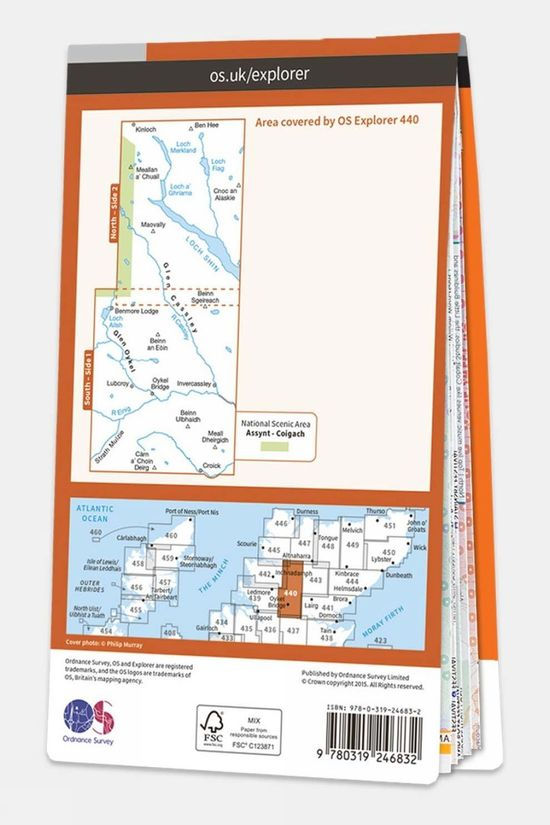 Active Explorer Map 440 Glen Cassley And Glen Oykel