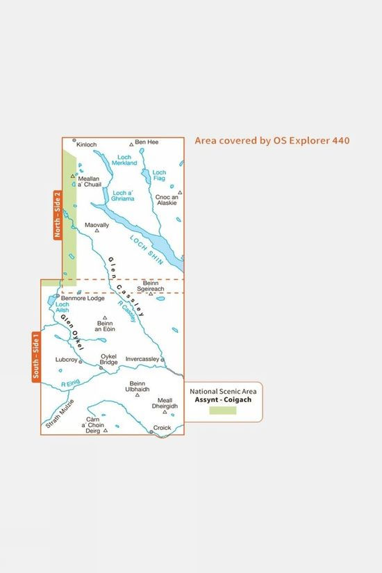 Active Explorer Map 440 Glen Cassley And Glen Oykel