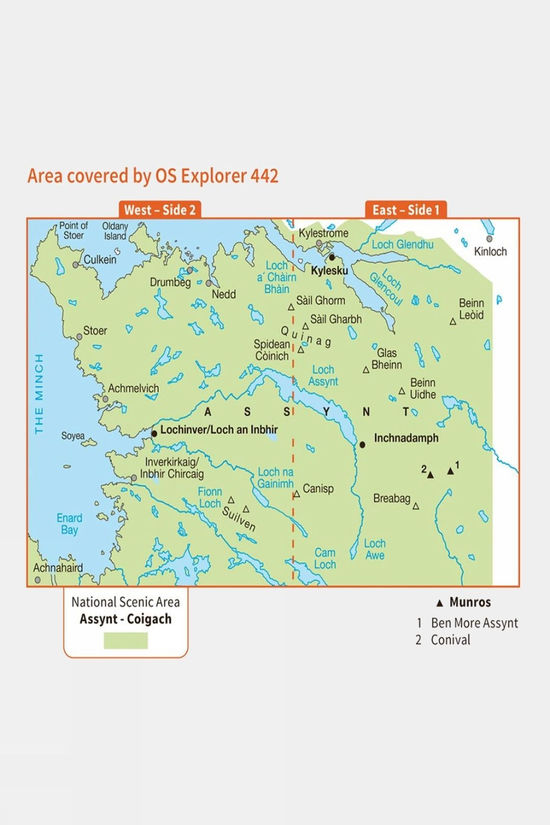 Active Explorer Map 442 Assynt And Lochinver