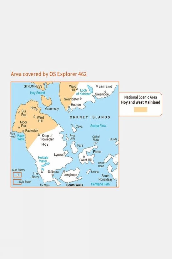 Active Explorer Map 462 Orkney - Hoy South Walls And Flotta