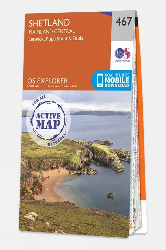 Active Explorer Map 467 Shetland - Mainland Central