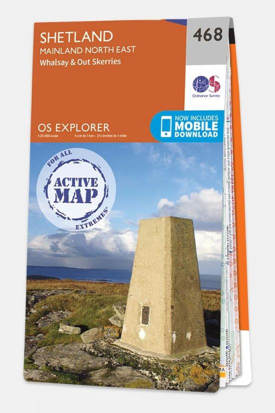 Active Explorer Map 468 Shetland - Mainland North East