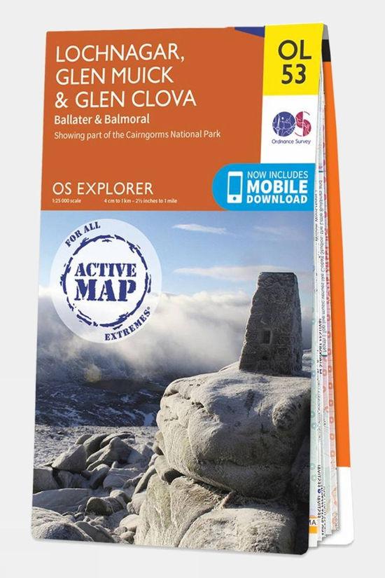 Active Explorer Map OL53 Lochnagar Glen Muick and Glen Clova