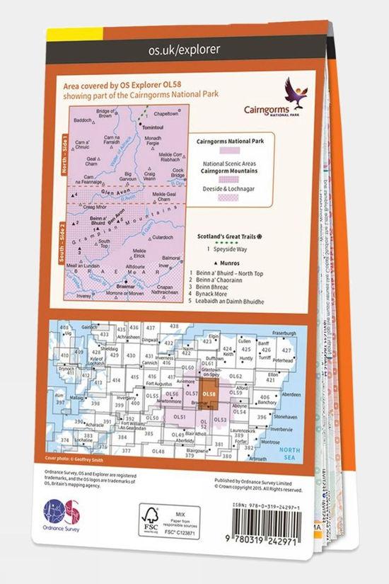 Active Explorer Map OL58 Braemar Tomintoul And Glen Avon