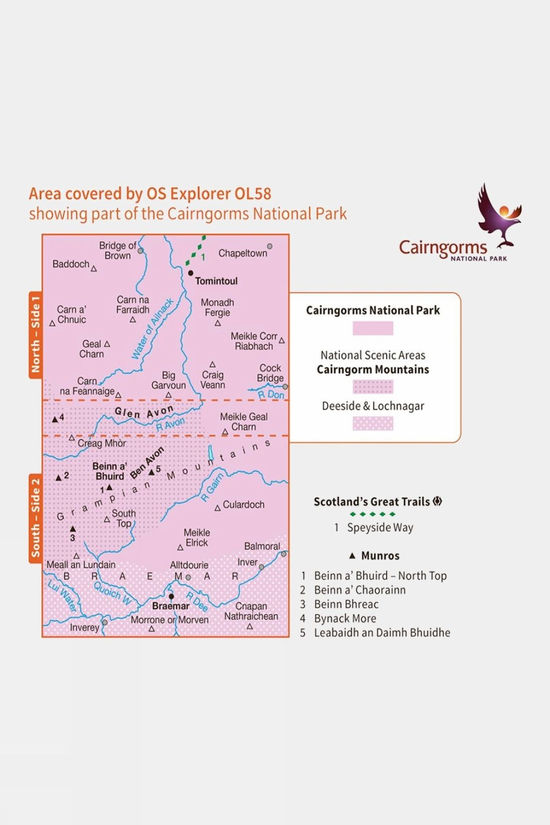 Active Explorer Map OL58 Braemar Tomintoul And Glen Avon